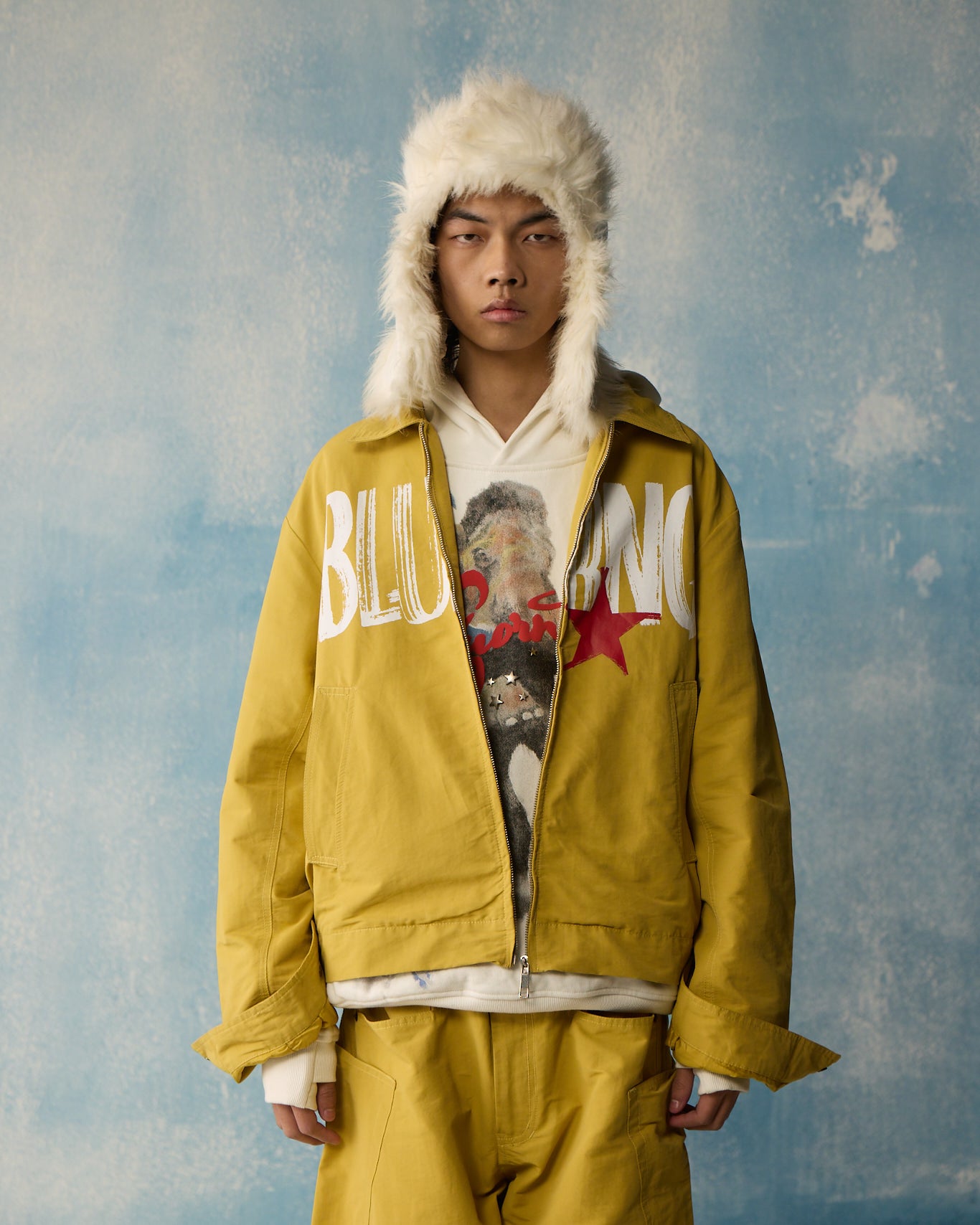 Boxy Mustard Jacket - Buy Boxy Mustard Streetwear Style Jacket | BLUORNG