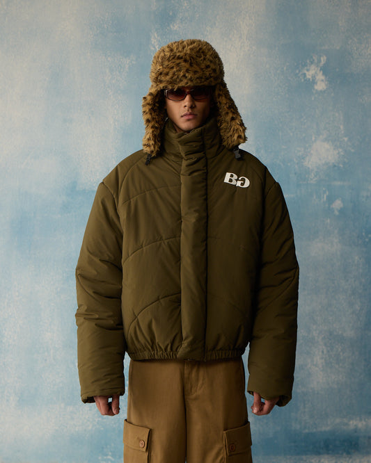 OLIVE PUFFER JACKET