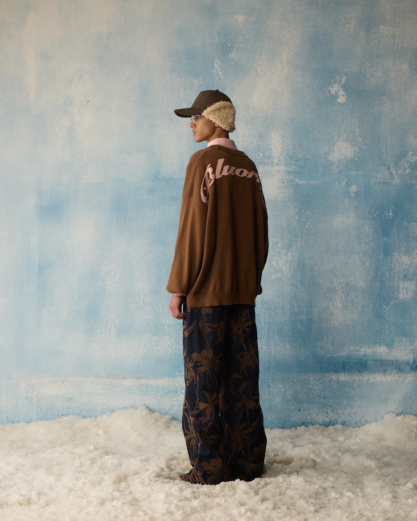 BROWN SCRIPT KNIT (PRE-ORDER)