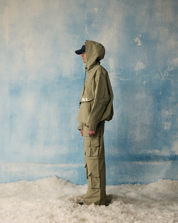 Olive Techwear Over-Jacket