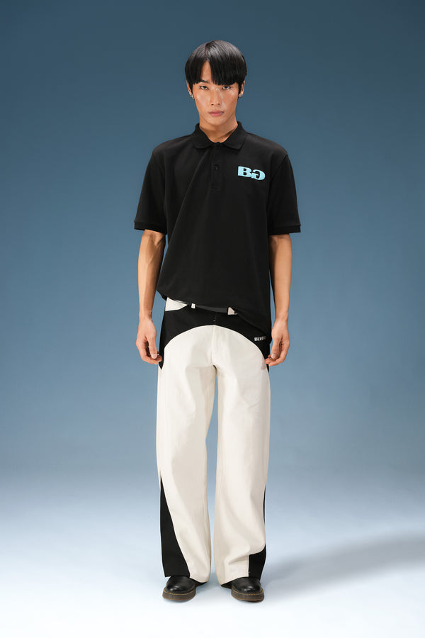 Black Basic Polo T-Shirt