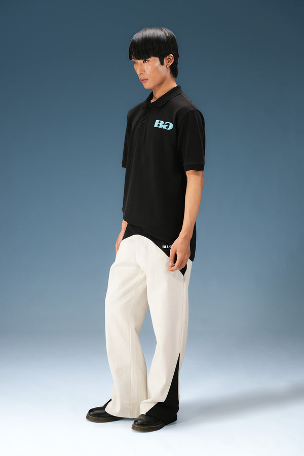 Black Basic Polo T-Shirt