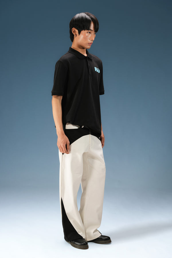 Black Basic Polo T-Shirt