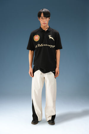 Black Noble Stag Polo T-Shirt