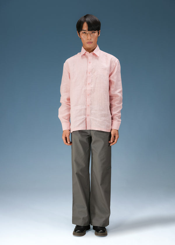 Pink Blush Linen Shirt