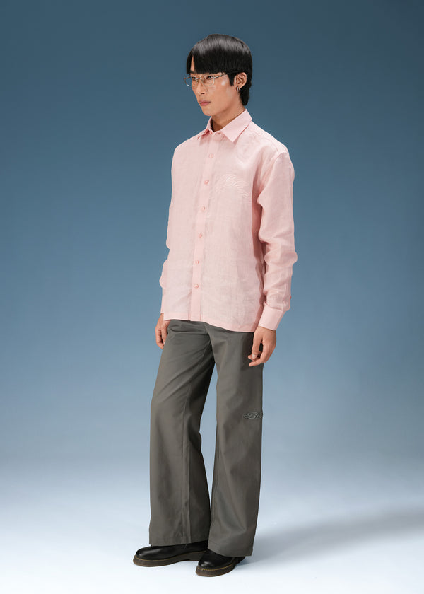 Pink Blush Linen Shirt