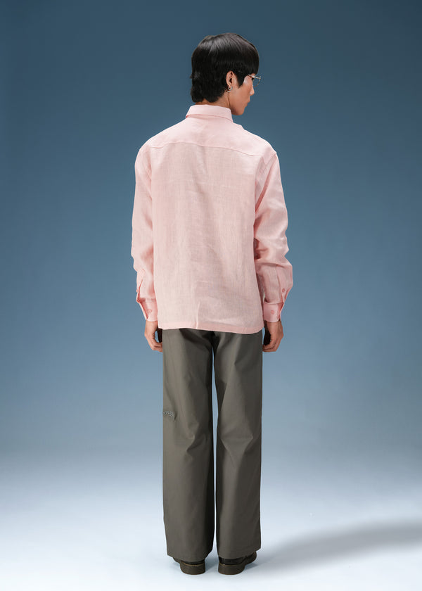 Pink Blush Linen Shirt