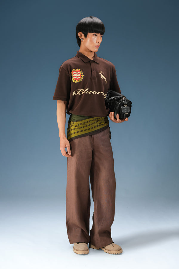 Brown Noble Stag Polo T-Shirt