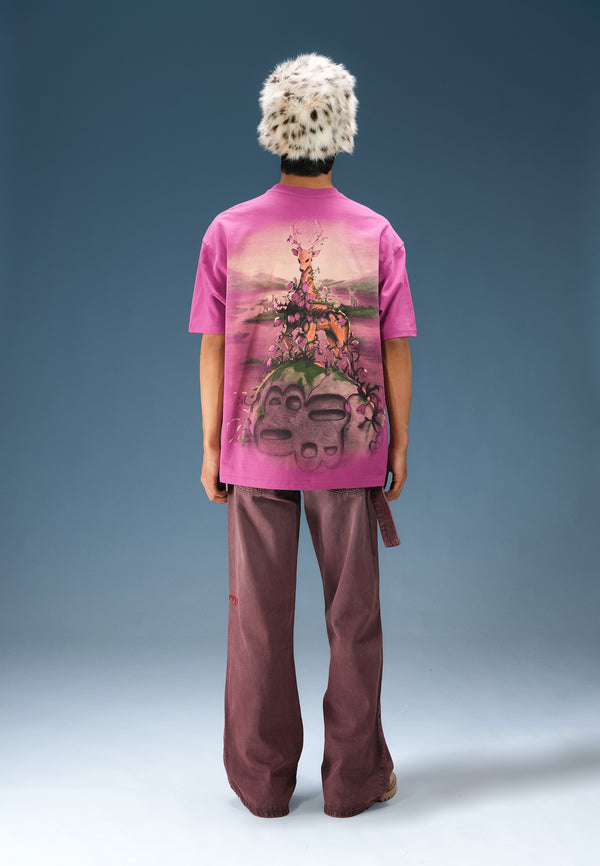 Berry Stag Bloom T-Shirt