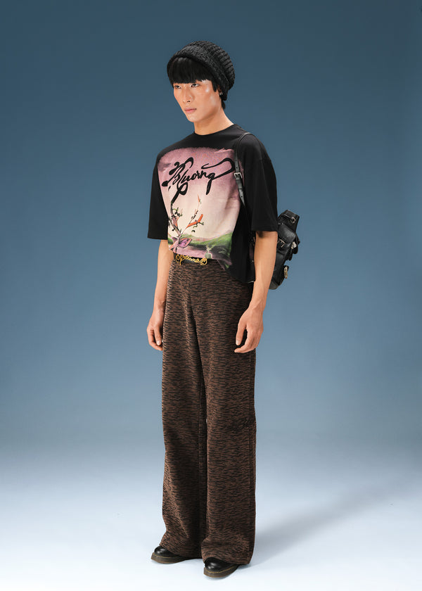 Black Stag Bloom T-Shirt