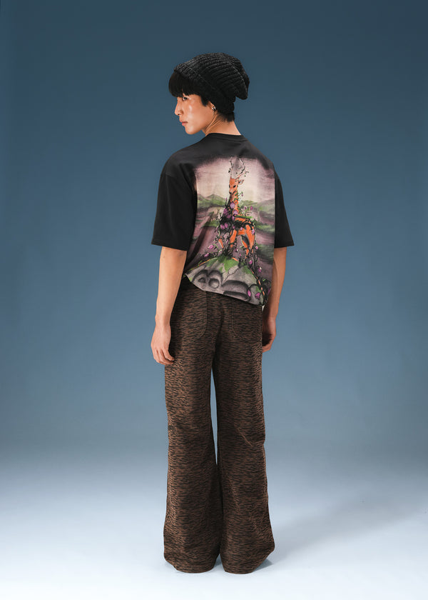 Black Stag Bloom T-Shirt