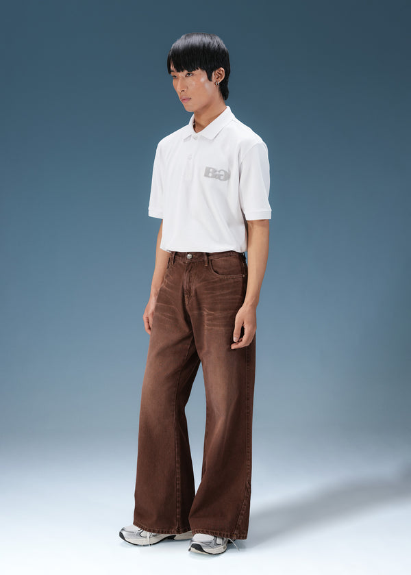 White Basic Polo T-Shirt