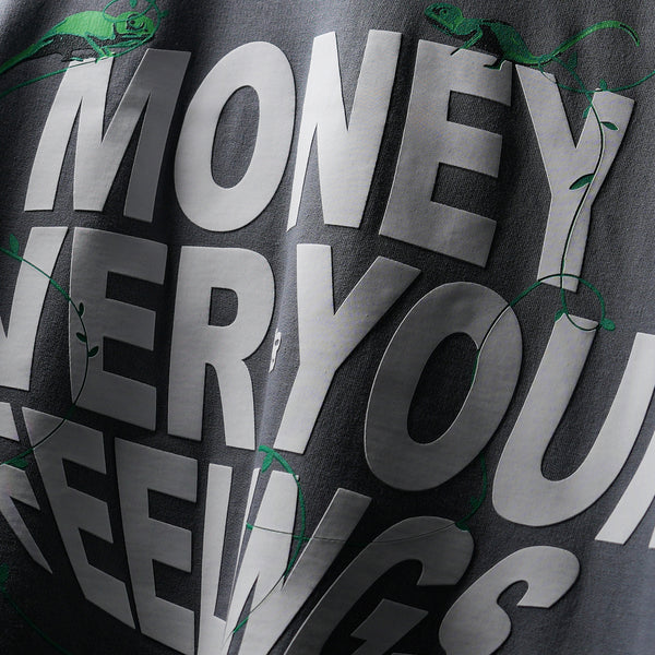 Grey Materialistic streetwear T-Shirt