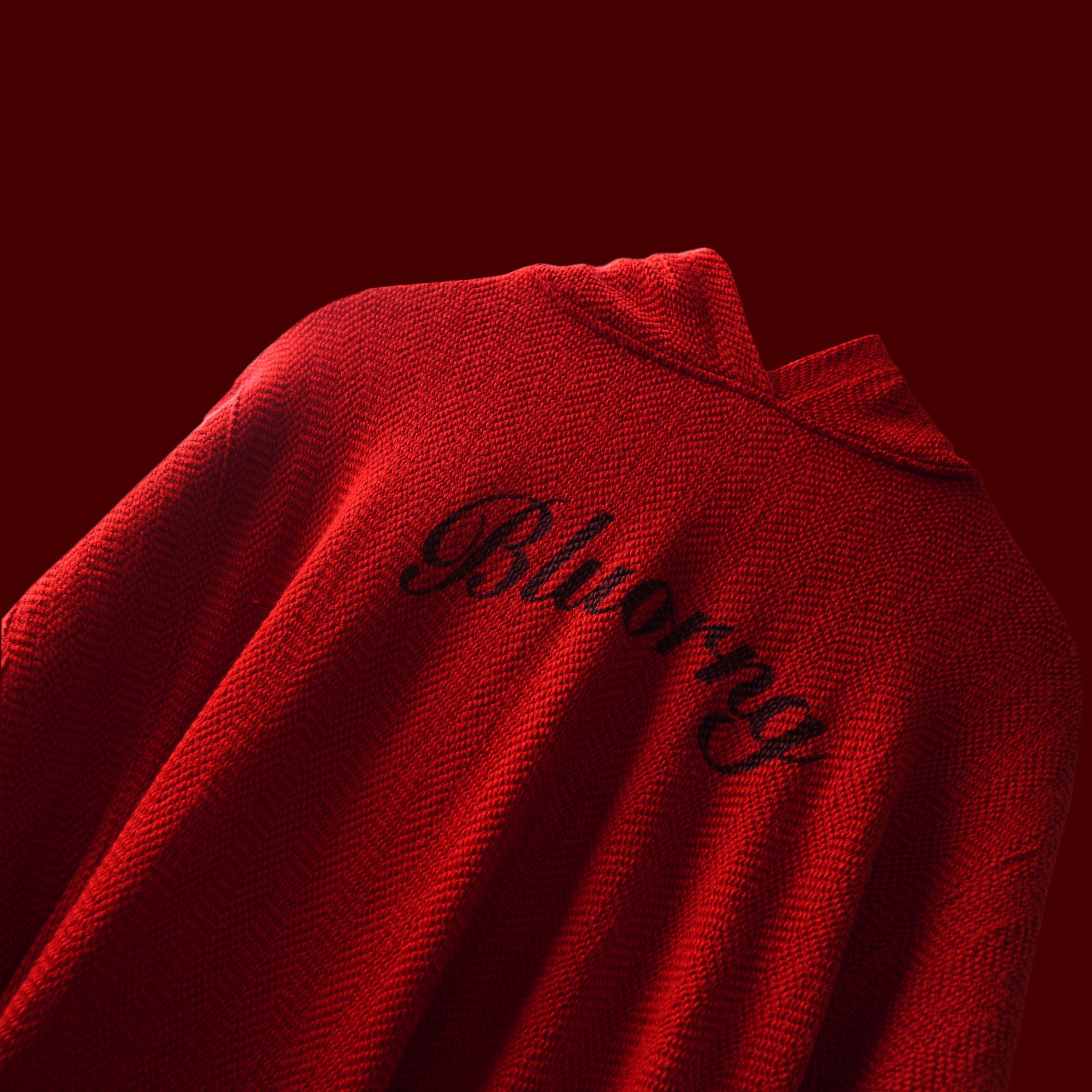 Red Herringbone Hoodie