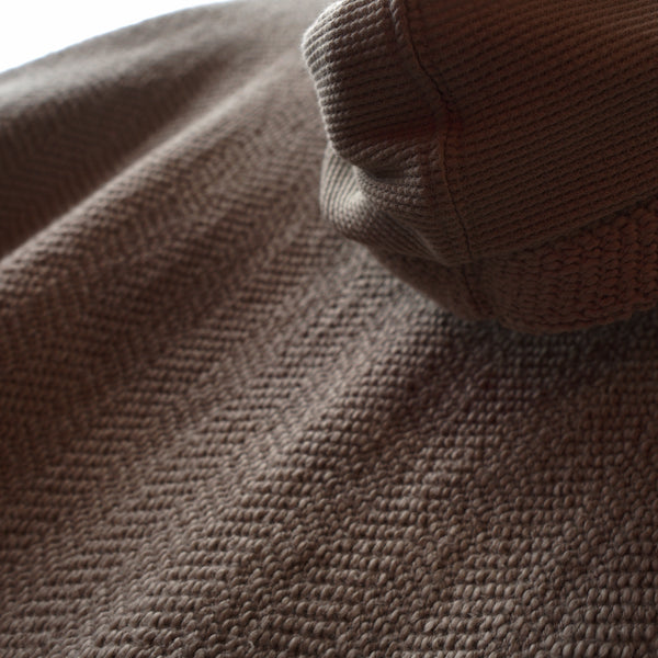 GREY HERRINGBONE HOODIE