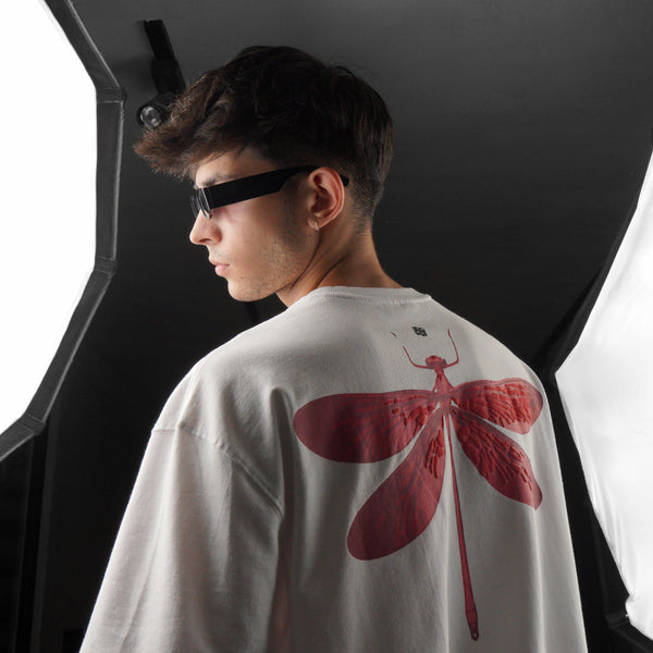 WHITE DRAGONFLY T-SHIRT