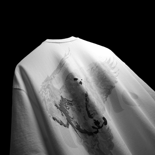 INVISIBLE T-SHIRT - WHITE OVERSIZED TEE