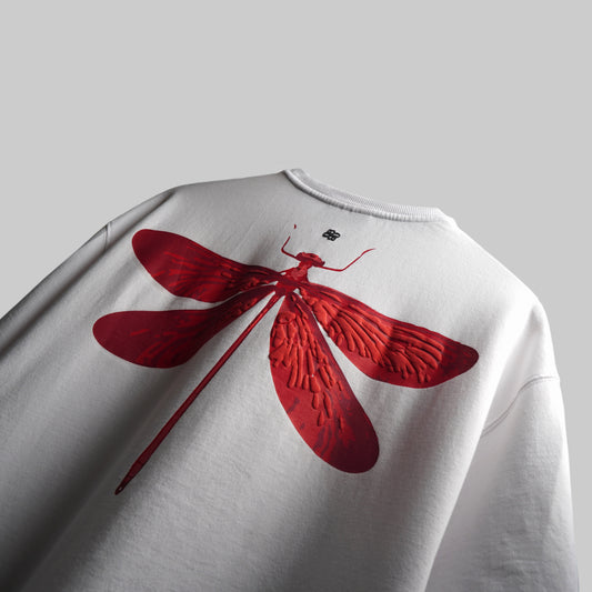 WHITE DRAGONFLY T-SHIRT