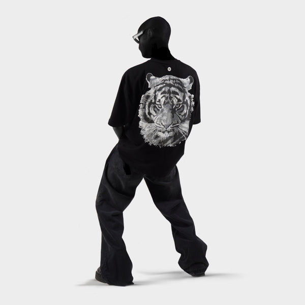 BLACK TIGER T-SHIRT - LUXURY RELAXED FIT TEE