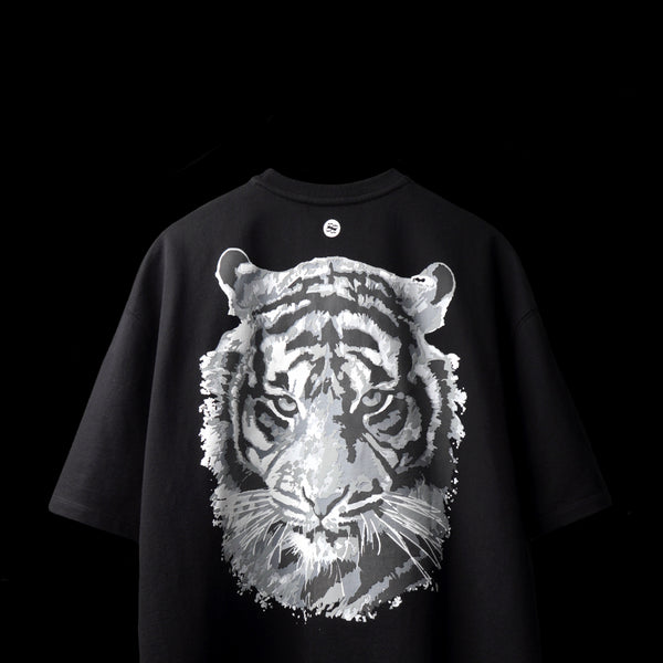 BLACK TIGER T-SHIRT - OVERSIZED TEE