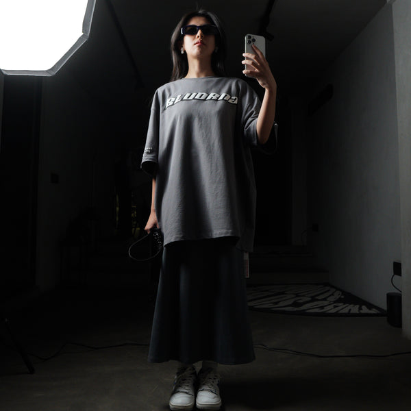 GREY SATELLITE T-SHIRT