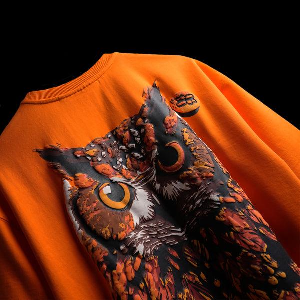 Premium oversized orange Parliament design tee