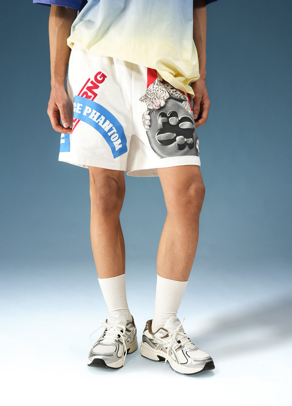 White Phantom Shorts