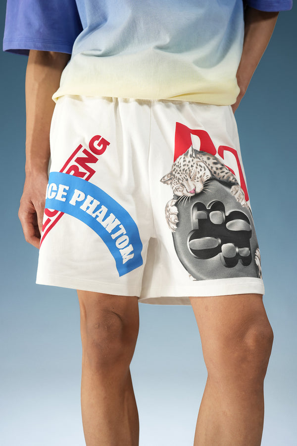 White Phantom Shorts