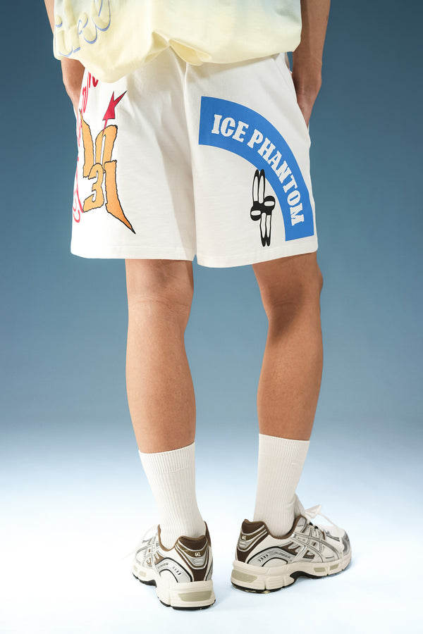 White Phantom Shorts