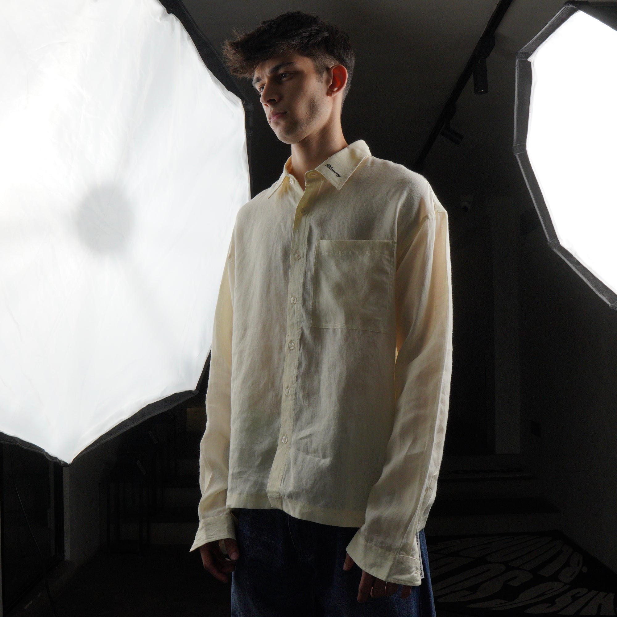 CREAM LINEN SHIRT