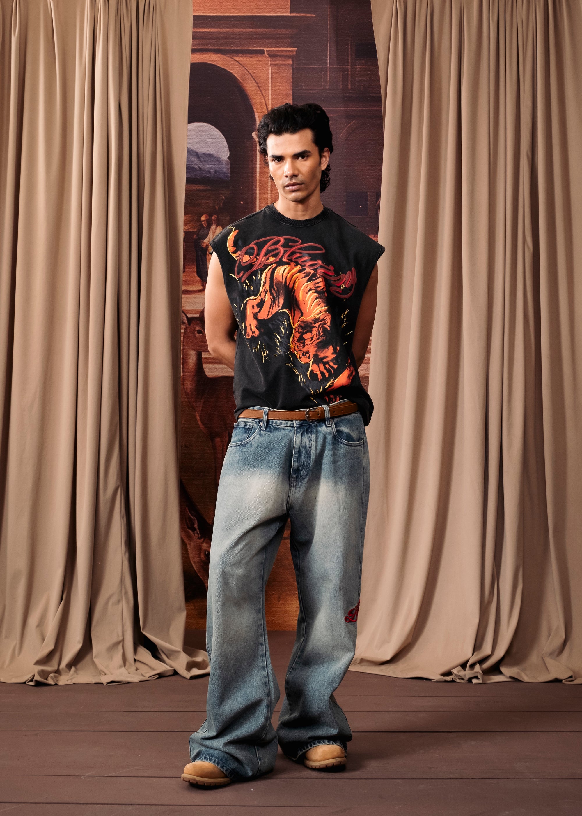 Inferno Tiger Cut Sleeve T-Shirt