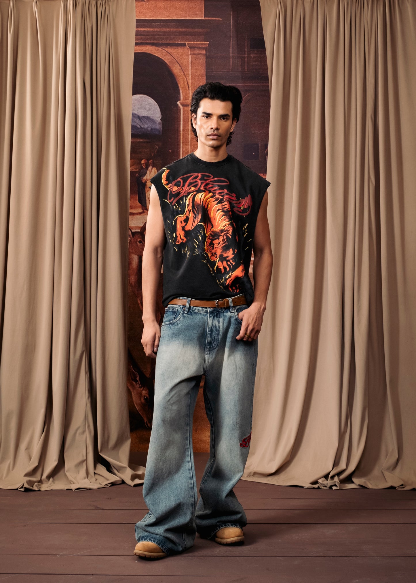 Inferno Tiger Cut Sleeve T-Shirt