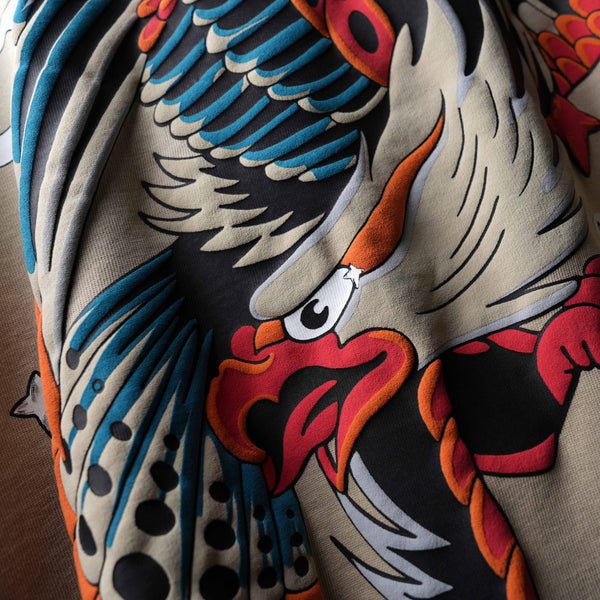 Eagle Cry Puff Print T-Shirt