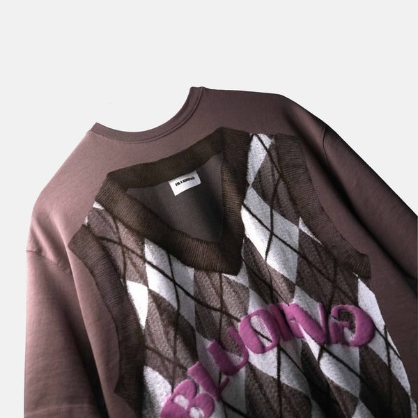 BROWN COZY T-SHIRT-Oversized T-Shirt