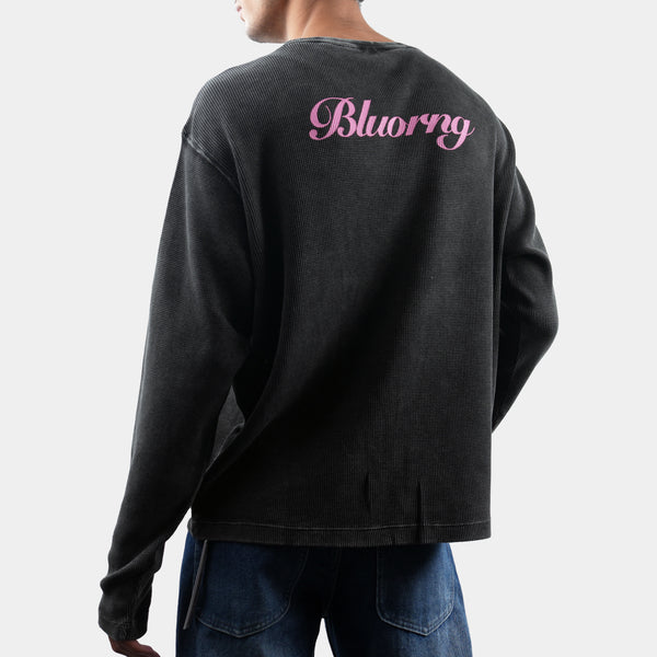 BLACK WASH FULL SLEEVE T- SHIRT