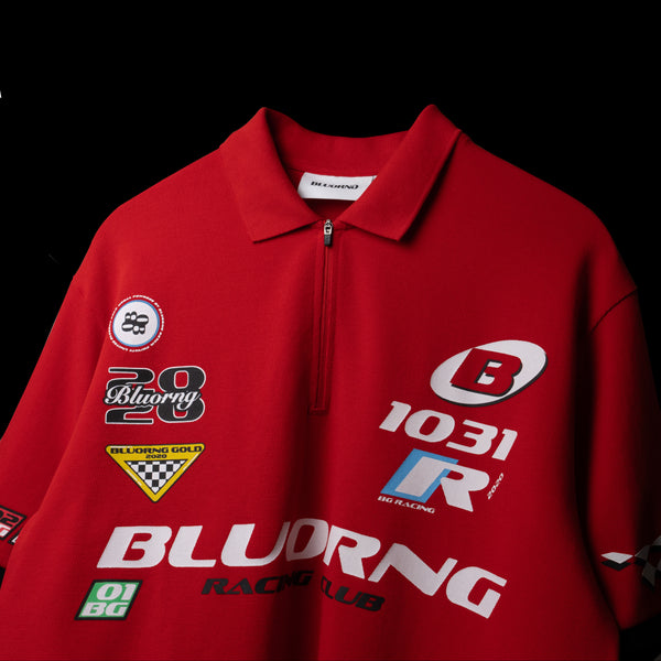 Red Retro Rev Polo T-Shirt