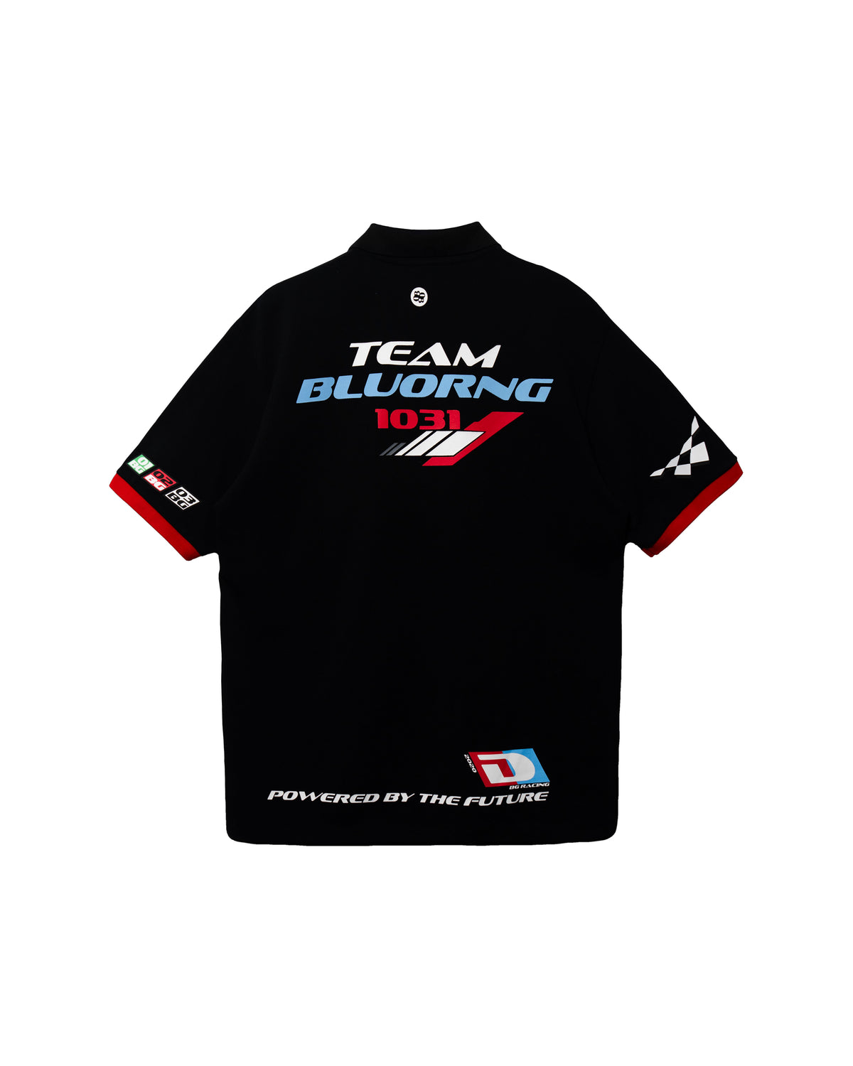 Black Retro Rev Polo T-Shirt – BLUORNG