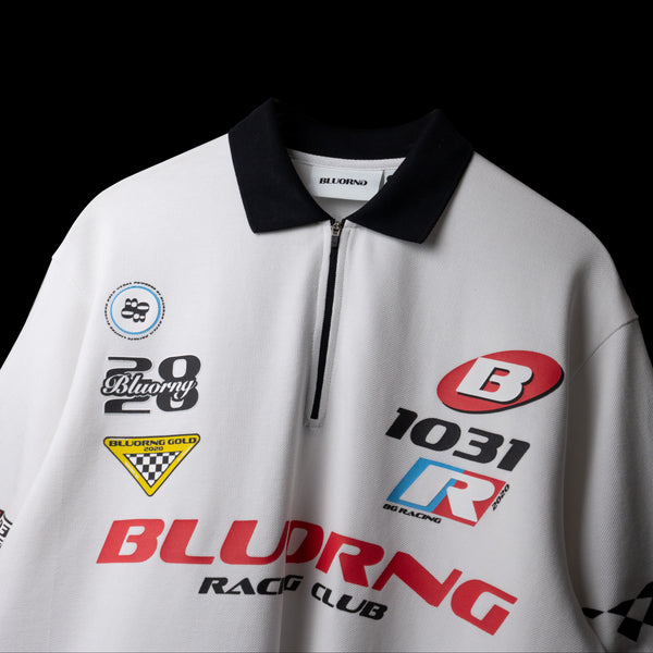 White Retro Rev Polo T-Shirt