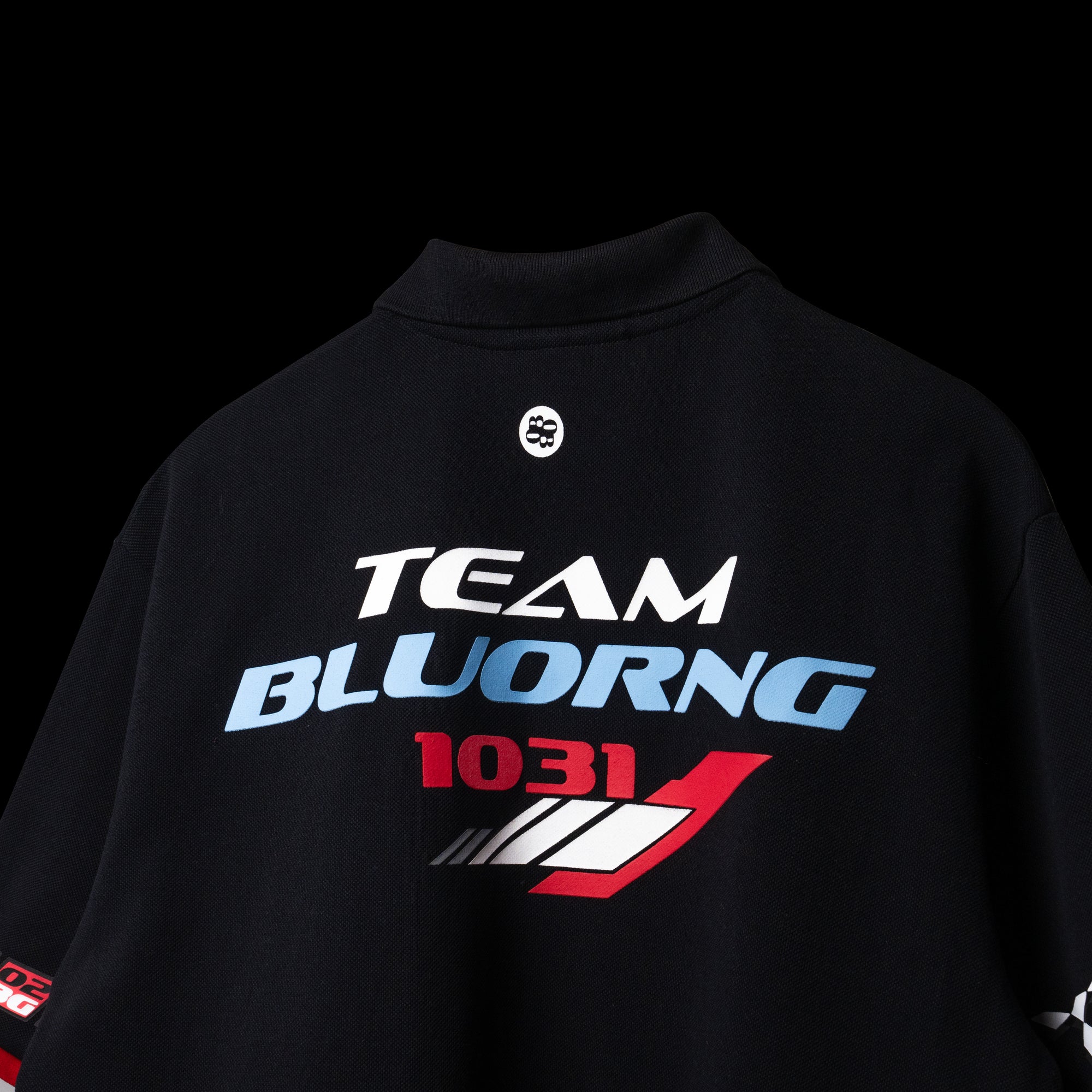 Black Retro Rev Polo T-Shirt