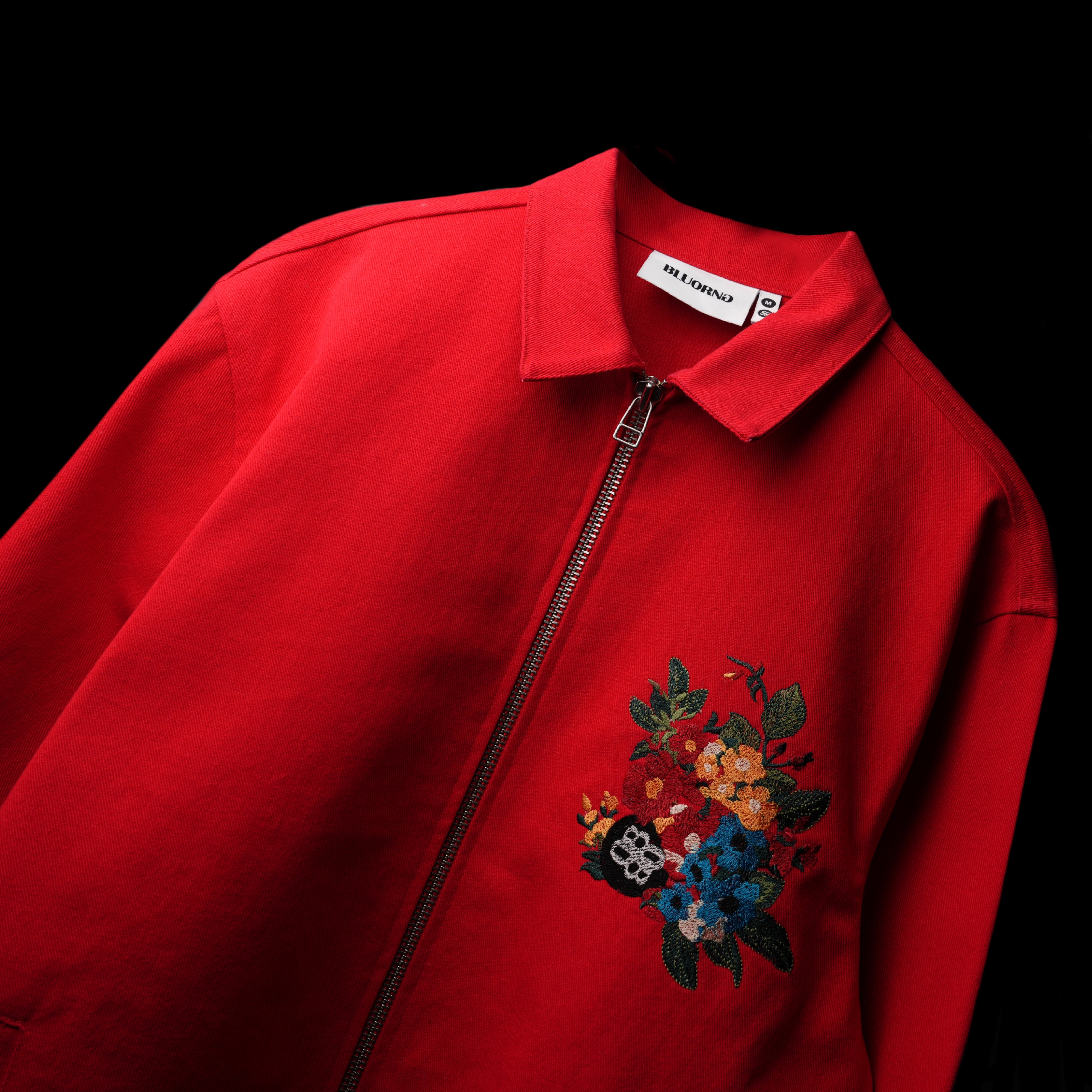 Jacket Red Object RUSH RED JACKET - Premium Oversized Jacket – BLUORNG