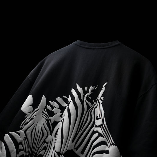 BLACK ZEBRA T-SHIRT