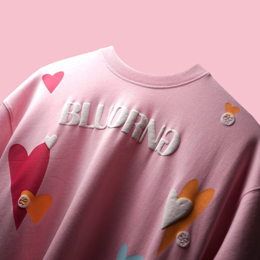 pink-hearts-front-print-premium-tshirt