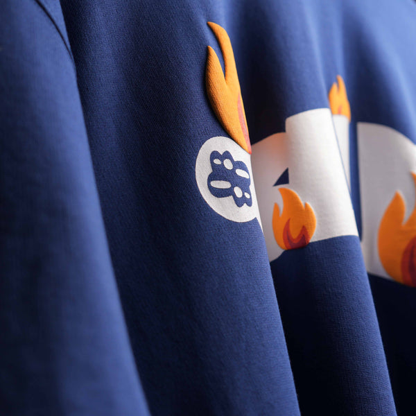 Premium oversized Knotty blue t-shirt streetwear