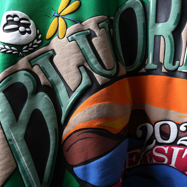 BG UNI Green Puff Screen Print T-Shirt