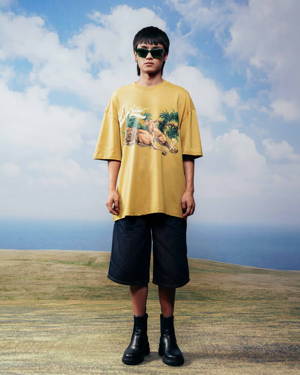 Savanna T-Shirt in yellow oversized fit