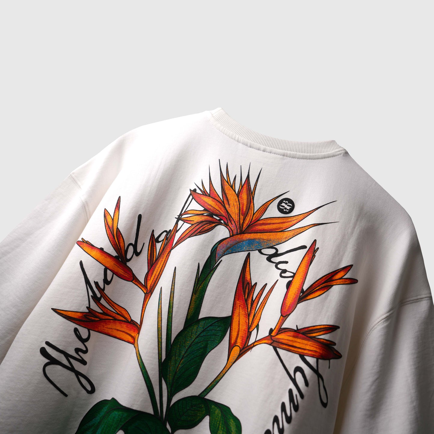 WHITE BIRD OF PARADISE T-SHIRT