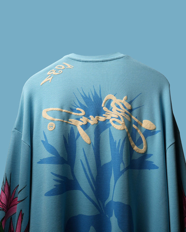 Aqua Bird Of Paradise Full Sleeve T-Shirt