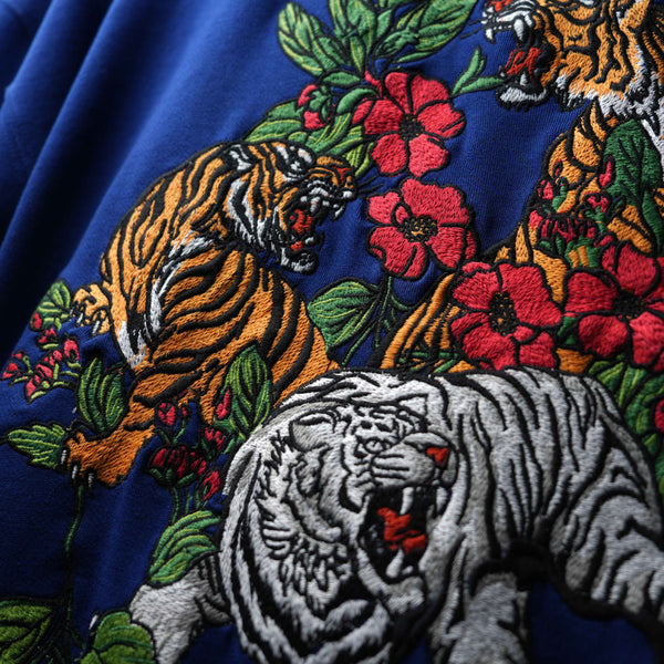 Premium oversized navy t-shirt with Ambush embroidered motif