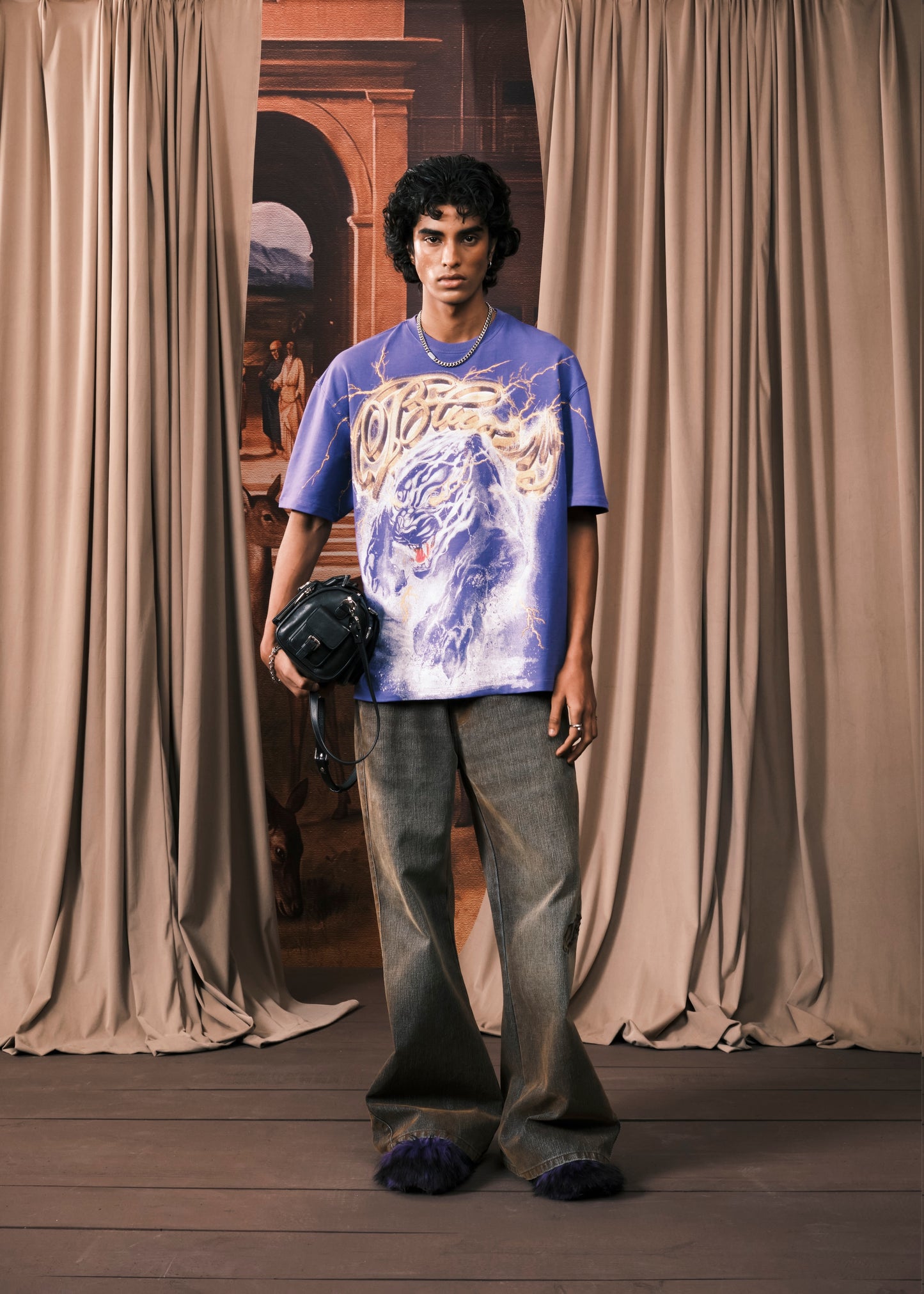 Purple Static Fury Washed T-Shirt