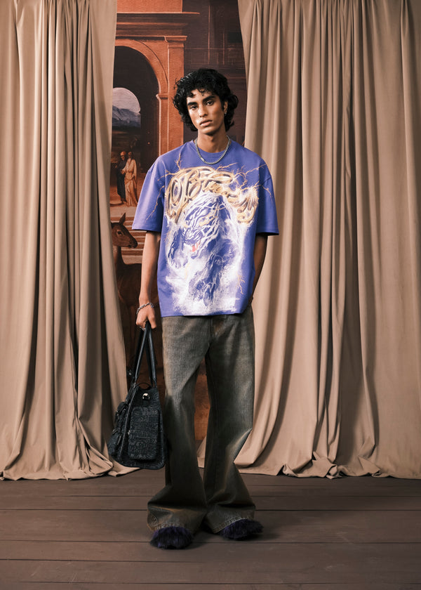 Purple Static Fury Washed T-Shirt